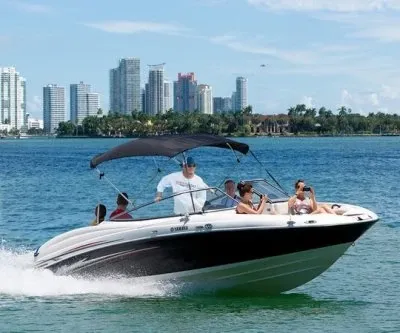 A boat on the water